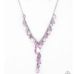 paparazzi Jewelry - Purple necklace/earrings are paparazzi Jewelry - Purple necklace/earrings are